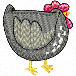 Chickens And Roosters Embroidery Design 11 Chickens And Roosters Embroidery Design 11